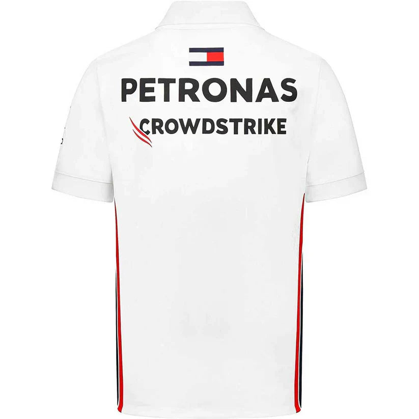 Mercedes AMG F1 2023 Men's Team Polo Shirt - White